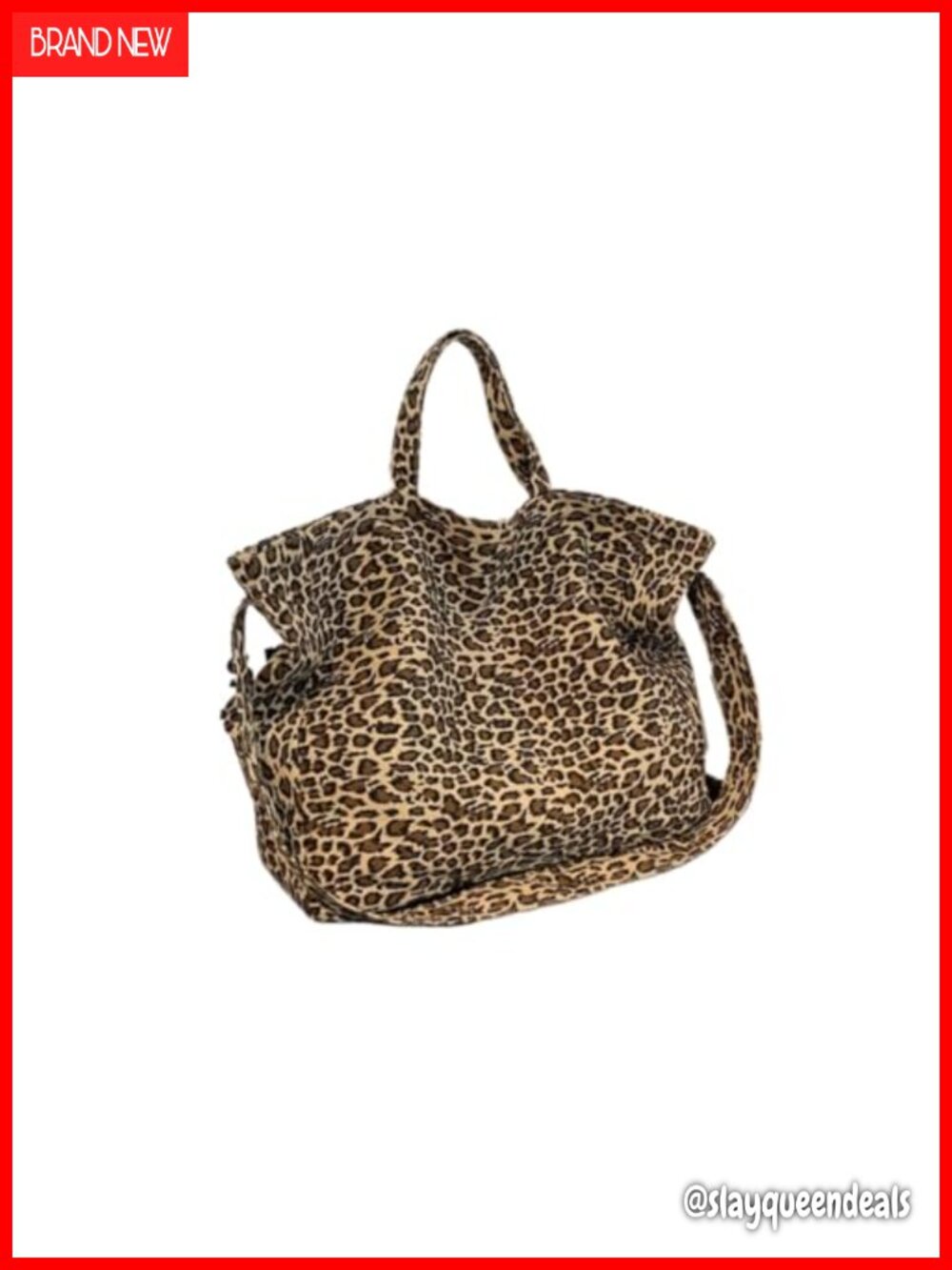 Leopard Print Hobo Bag Single Shoulder Large Capacity Women's